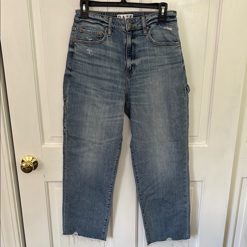 Daze Utility Blue Jeans with Cropped New